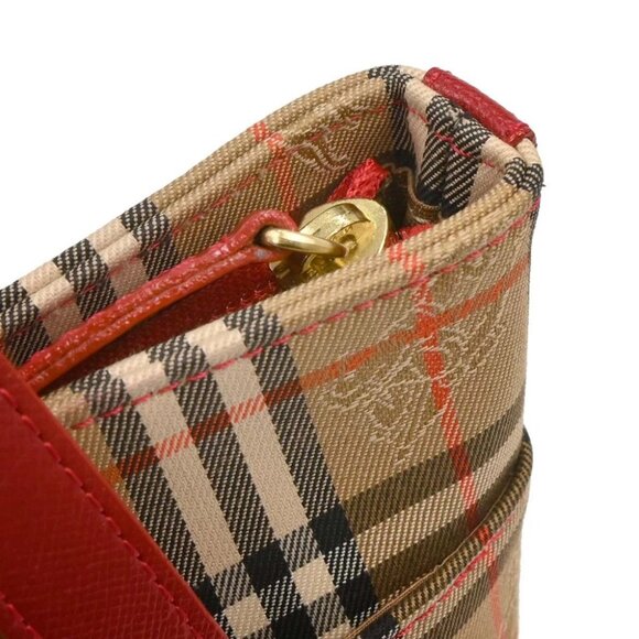 Burberry Beige Canvas House Check Tote Handbag 195921 - Picture 5 of 10